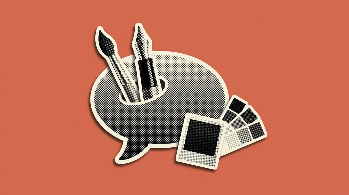 Creative software icons flowing into a chat interface, representing Adobe's ChatGPT integration