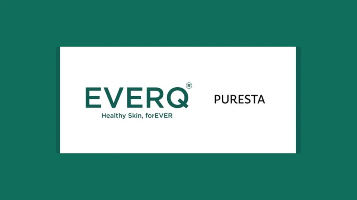 The EVERQ and Puresta brand lockup, for the launch of the So Dermatic microdrama series