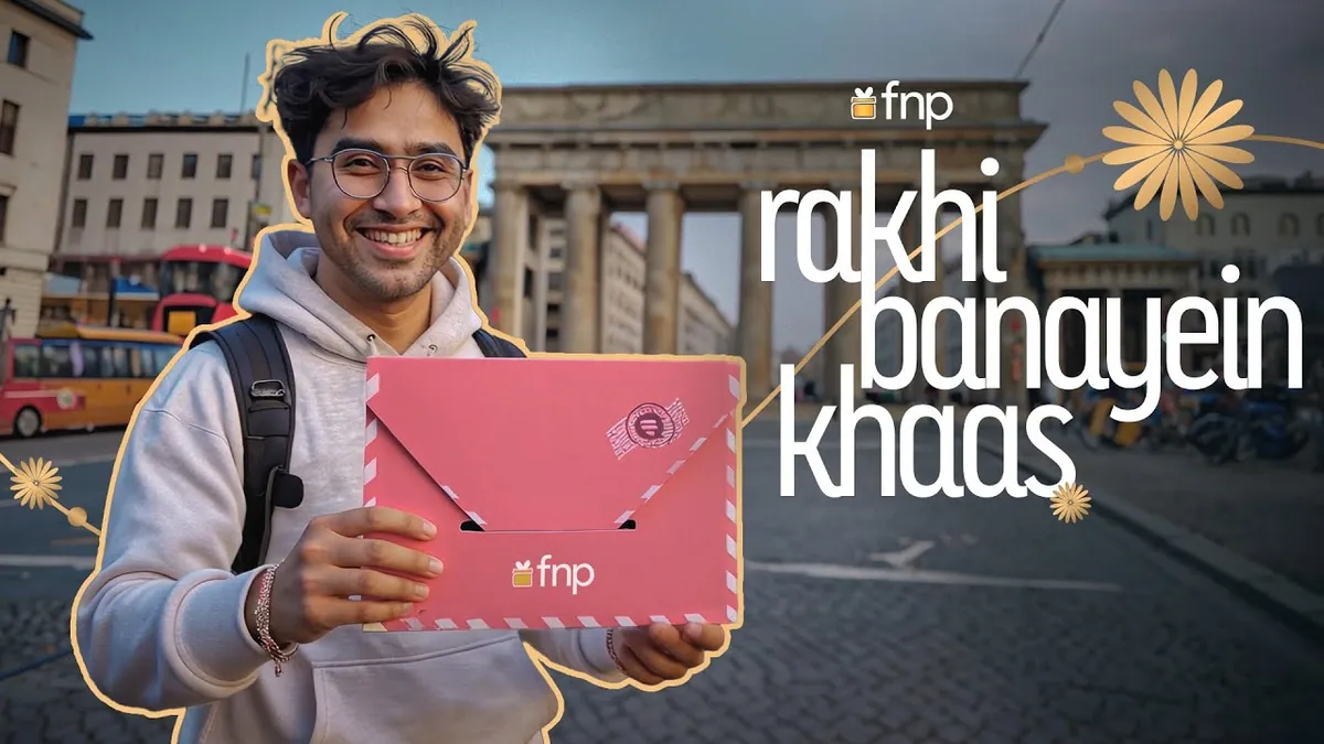 A frame from FNP's AI-generated Rakhi brand film