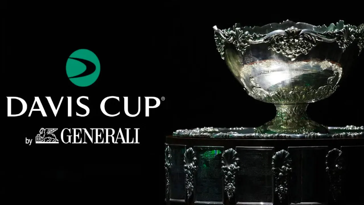 The Generali logo on a flat forest green background, for a story on the Generali Davis Cup presenting partnership