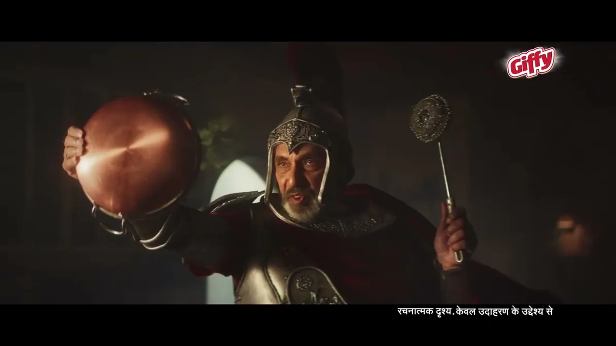 A frame from Giffy's new cinematic dishwash TVC