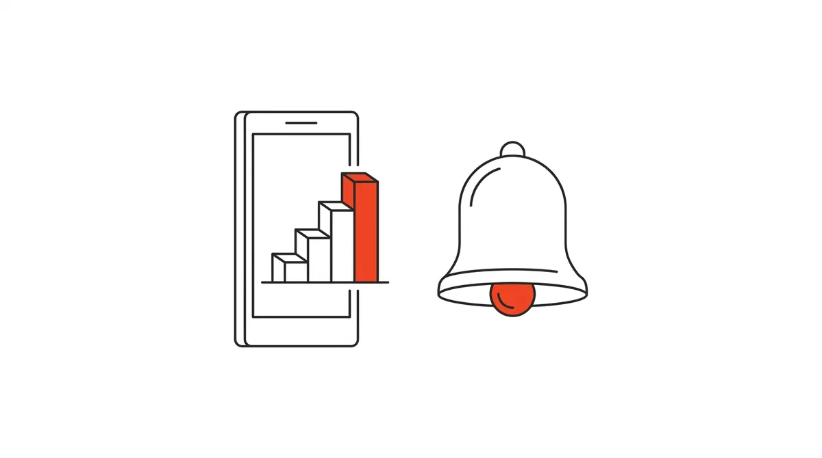 Line-art illustration marking InMobi's planned $1 billion IPO