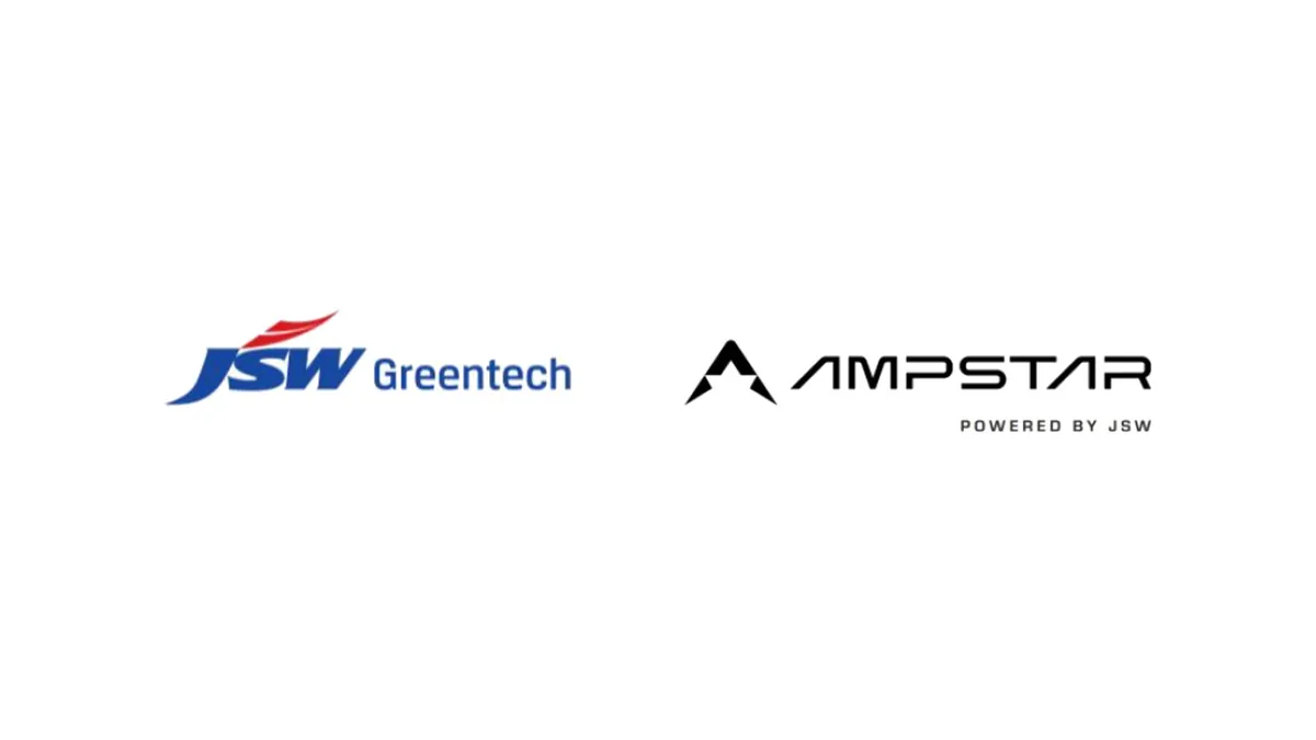 The JSW Greentech and AMPSTAR powered by JSW brand lockup