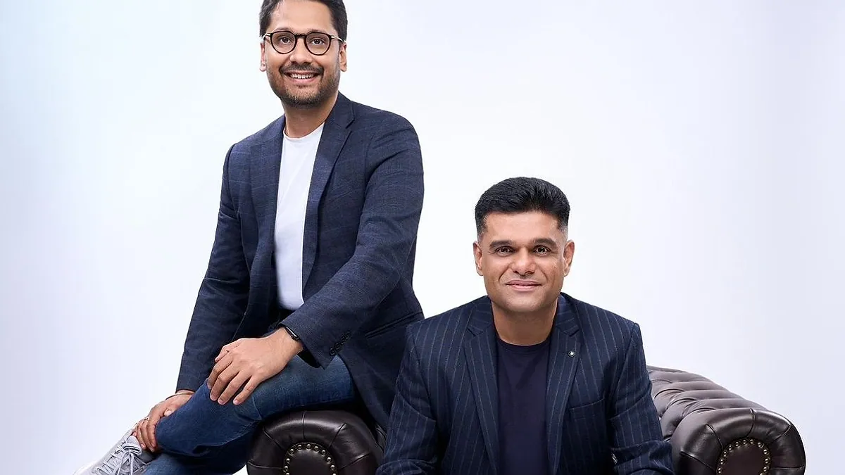 Abhishek Singh and Udit Pathak, photographed for the Media Mantra Consultancy FZCO partnership announcement