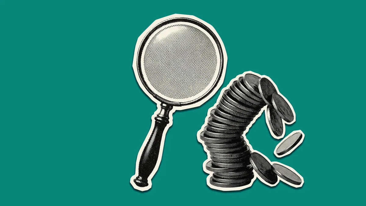 Illustration of two digital advertising platforms crossing in revenue for the first time