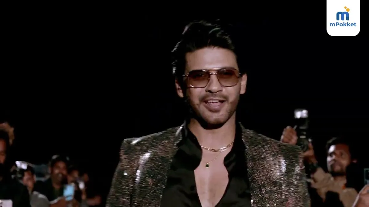 Frame from mPokket's Ante Non-Stop Growth campaign film featuring Naveen Polishetty