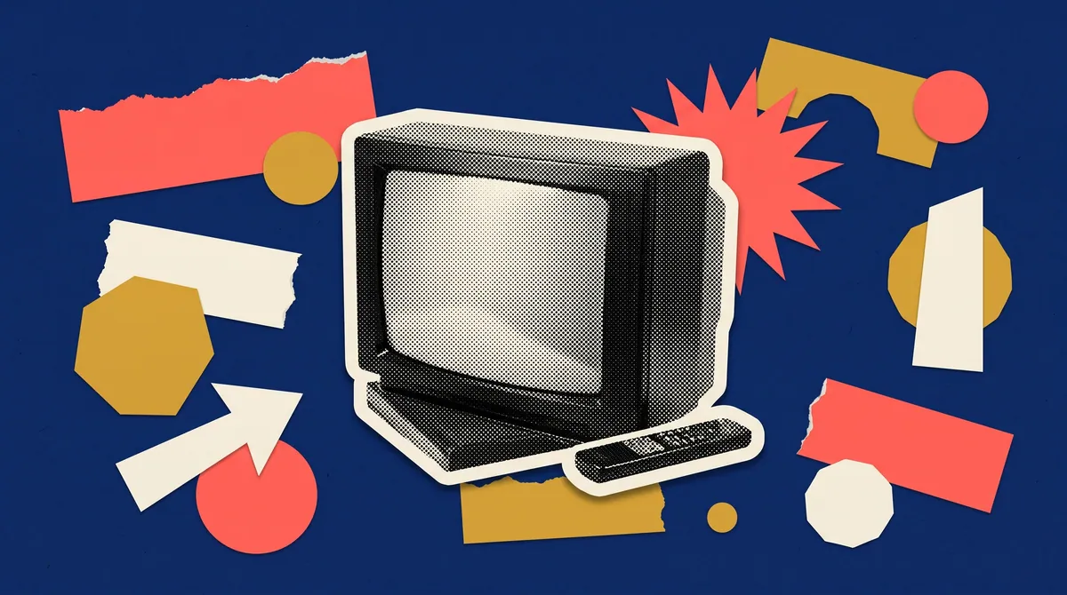 Illustration of a television set and remote marking Prime Video's Korean content deal for India