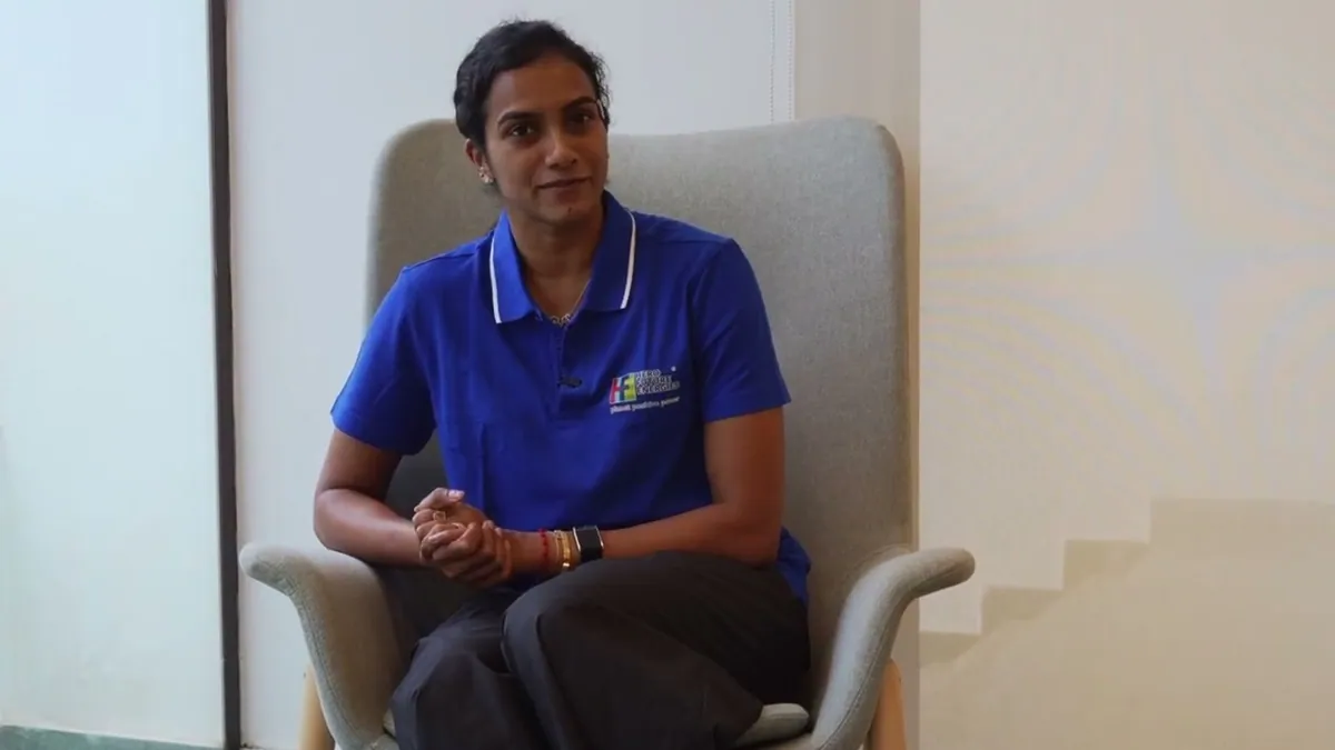 PV Sindhu in Hero Future Energies colours in the brand announcement film