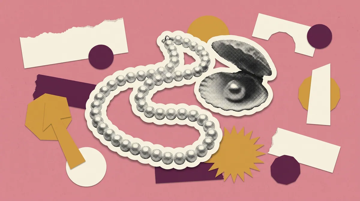 Illustration of a strand of pearls marking Three Fourth Solutions' Chandrani Pearls mandate